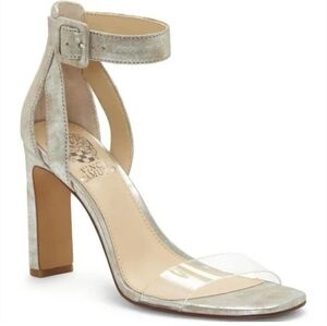 Never Worn Vince Camuto Gold Leather Strappy Heels